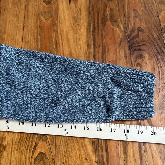 Abercrombie Merino Wool Fair Isle Gray Crew Après Ski Sweater Snowflake M - Picture 10 of 11